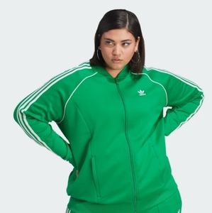 GREEN ADICOLOR CLASSICS SST TRACK JACKET (PLUS SIZE-2XL)